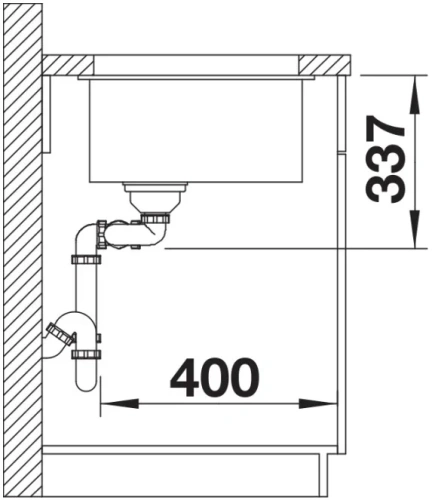 Мойка BLANCO SUBLINE 480/320-U Silgranit черный фото 4