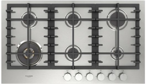 Газовая варочная панель Fulgor Milano FPH 906 G WK X Газовая варочная панель Fulgor Milano FPH 906 G WK X