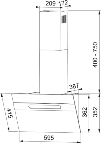 Вытяжка Franke STERLING 60 BK фото 10