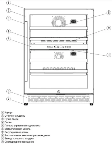 Встраиваемый винный шкаф Graude FWK 80.1 фото 2
