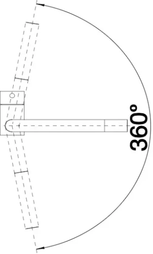 Смеситель Blanco LINUS 526149 Silgranit черный фото 4
