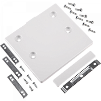 Комплект креплений и планка декоративная фронтальная для парной установки SBS i-FR 40 + i-RF 40 белого цвета