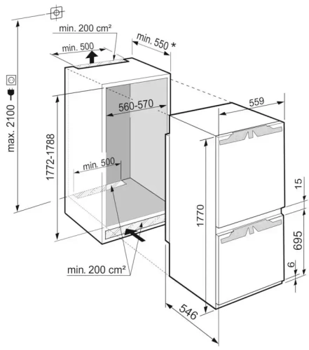 Встраиваемый холодильник Liebherr ICNf 5103 Pure фото 4