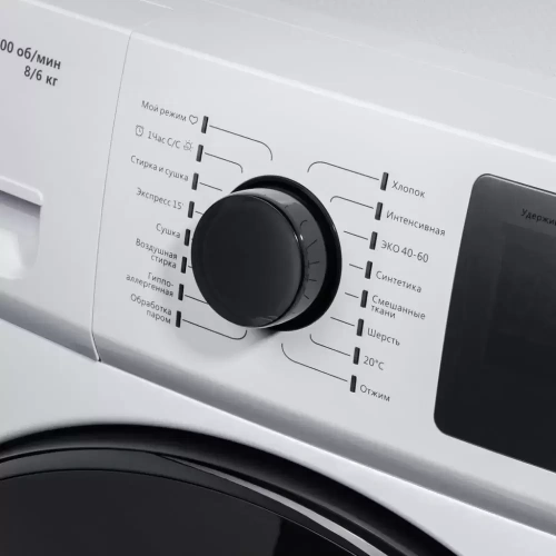 Стиральная машина с сушкой и паром MAUNFELD MFWM1586WH фото 10