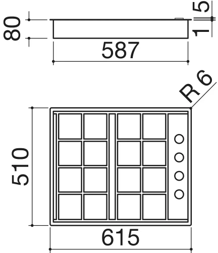Варочная панель Barazza 1PLB4 фото 3