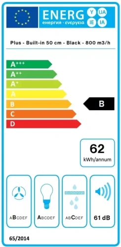 Встраиваемая вытяжка Falmec GRUPPO INCASSO PLUS 50 BK фото 4