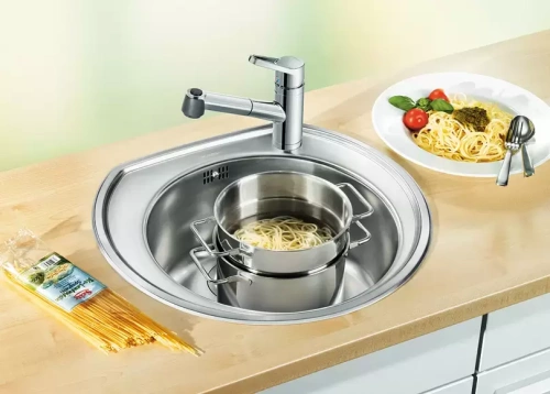 Мойка Blanco Rondoval нержавеющая сталь полированная фото 4