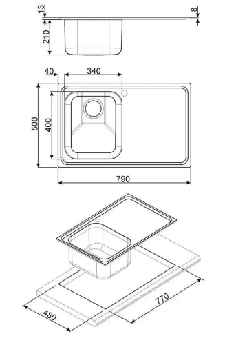Мойка Smeg SP791S-2 фото 2