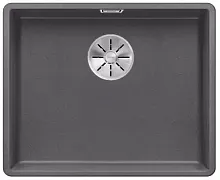 Мойка Blanco SUBLINE 500-F отводная арматура InFino® темная скала