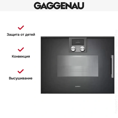 Духовой шкаф - пароварка Gaggenau BSP 251-101 фото 7