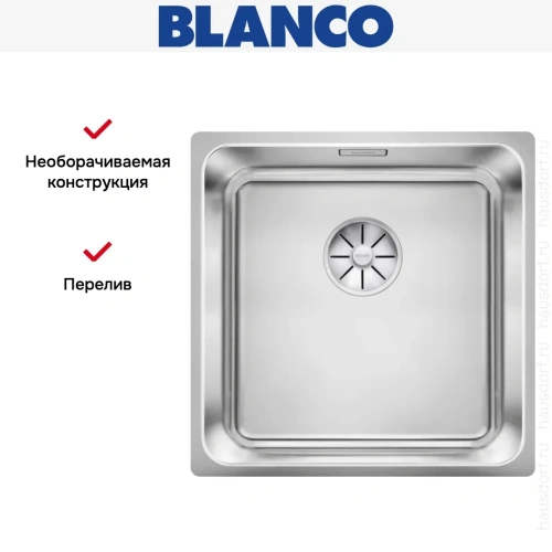 Мойка BLANCO SOLIS 400-IF нержавеющая сталь фото 6