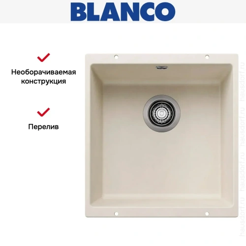 Мойка Blanco ROTAN 400-U Silgranit мягкий белый фото 7