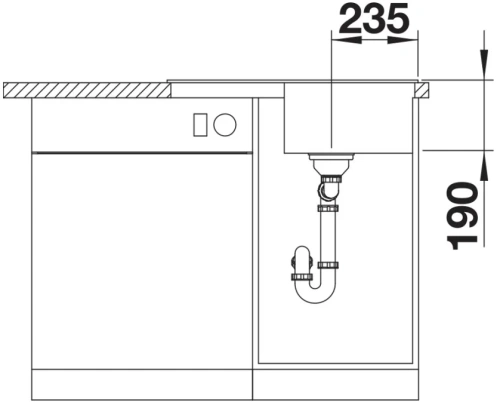 Мойка BLANCO ZIA 45 S Compact Silgranit белый фото 6