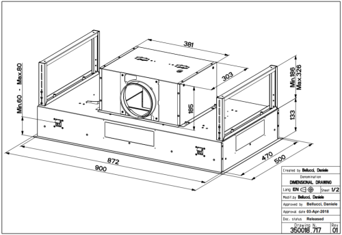 Встраиваемая вытяжка Faber ONYX-C BK GLASS/X A90 фото 5