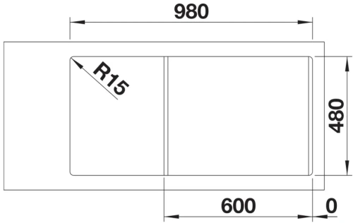 Мойка BLANCO LEGRA 6 S Silgranit черный фото 3