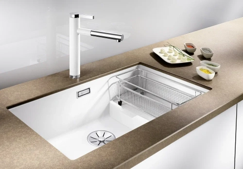 Мойка BLANCO SUBLINE 700-U Level Silgranit черный фото 2