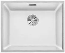 Мойка Blanco SUBLINE 500-IF отводная арматура InFino® белый