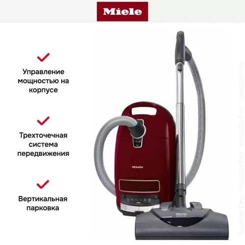 Пылесос Miele SGEA3 Complete C3 Cat&Dog ежевичный красный фото 6