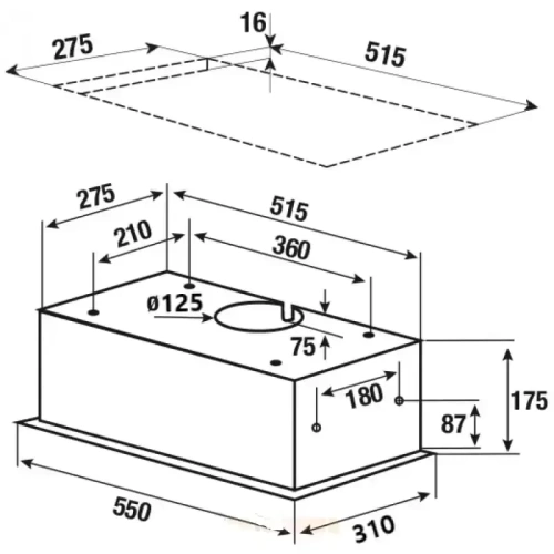 Встраиваемая вытяжка Kuppersbusch DEL 5100.0 S-01 фото 2