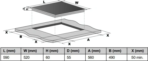 Варочная панель Bertazzoni P604I1B26NV фото 5