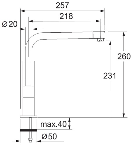 Смеситель Franke Planar 010 хром фото 2