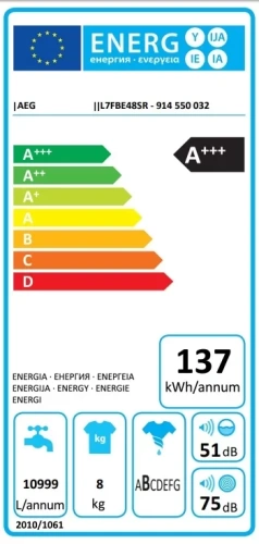 Стиральная машина AEG L7FBE48SR фото 13