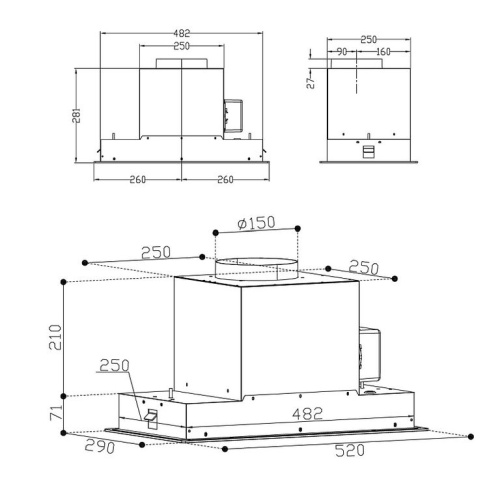 Вытяжка Korting KHI 6099 ICGN фото 6 Вытяжка Korting KHI 6099 ICGN фото 6