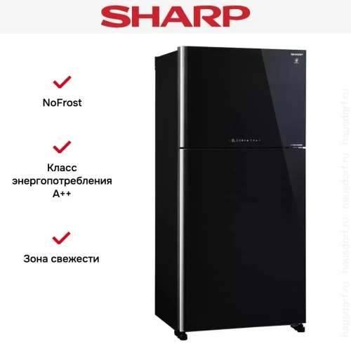 Двухкамерный холодильник Sharp SJ-XG 60 PGBK фото 2
