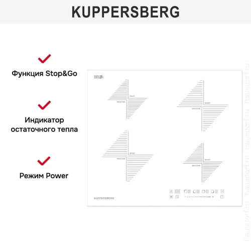 Варочная панель Kuppersberg ICS 604 W фото 8
