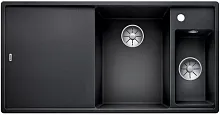 Мойка Blanco AXIA III 6 S чаша справа, доска стекло клапан-автомат InFino® антрацит