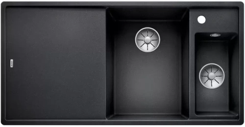 Мойка Blanco AXIA III 6 S чаша справа, доска стекло клапан-автомат InFino® антрацит