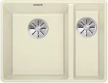 Мойка Blanco SUBLINE 340/160-F отводная арматура InFino® жасмин