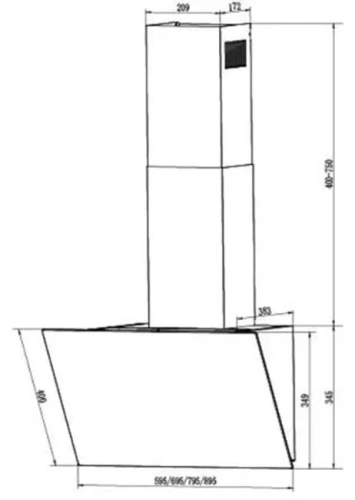 Вытяжка Faber VELA BK 60 фото 10