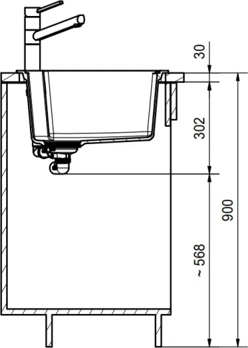 Мойка Franke UBG 610-50 миндаль фото 4