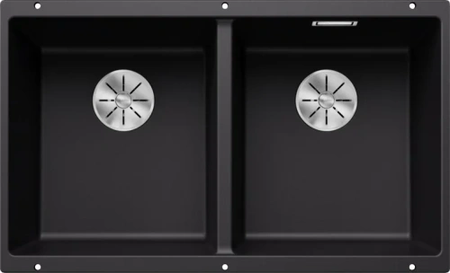 Мойка BLANCO SUBLINE 350/350-U Silgranit черный