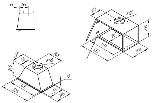 Встраиваемая вытяжка Kuppersberg INLINEA 52 C X фото 4