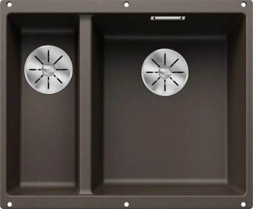Мойка BLANCO SUBLINE 340/160-U Silgranit кофе, чаша справа