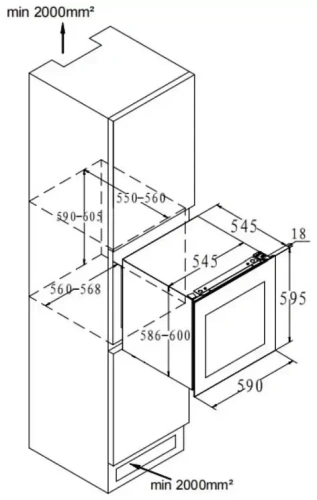 Встраиваемый винный шкаф Korting KFW 604 DB GN фото 5