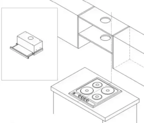 Встраиваемая кухонная вытяжка MAUNFELD VS Light Glass 60 белое стекло фото 9