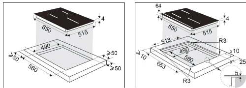 Индукционная варочная панель De Dietrich DPI5652AB фото 9