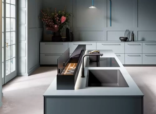 Встраиваемая вытяжка Falmec MONOLITH 90 VETRO NERO фото 8