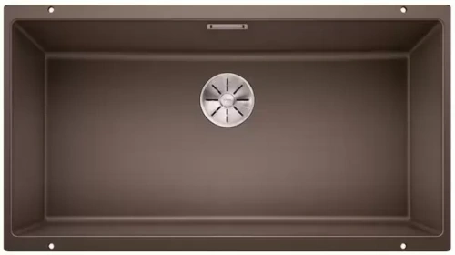 Мойка Blanco SUBLINE 800-U отводная арматура InFino® кофе