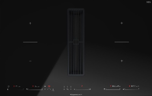 Индукционная варочная панель с вытяжкой KMI 8590.0 SR черный вельвет Куперсбуш / Kuppersbusch