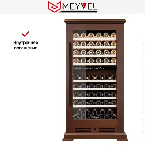 Винный шкаф Meyvel MV99PRO-KBT2 (Итальянский орех) фото 17