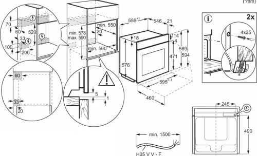 Духовой шкаф AEG NBE7P631AB фото 6
