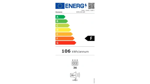 Встраиваемый винный шкаф Dunavox DVH-44.120DB.TO фото 7