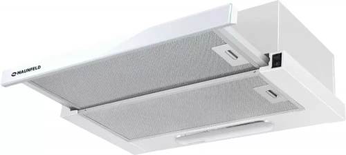 Встраиваемая кухонная вытяжка MAUNFELD VS Light Glass 60 белое стекло фото 2