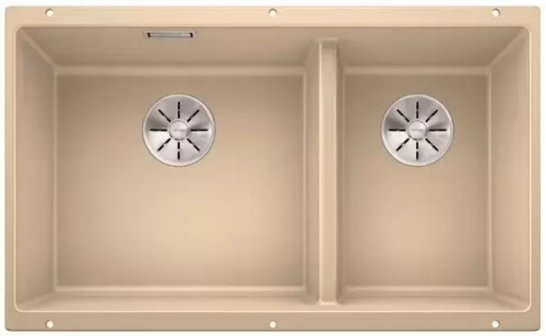 Мойка Blanco SUBLINE 430/270-U с отводной арматурой InFino® шампань