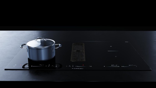 Индукционная варочная панель с вытяжкой KMI 8590.0 SR черный хром Куперсбуш / Kuppersbusch фото 5