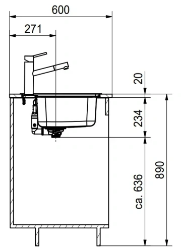 Мойка Franke BCX 610-42 TL сталь фото 4